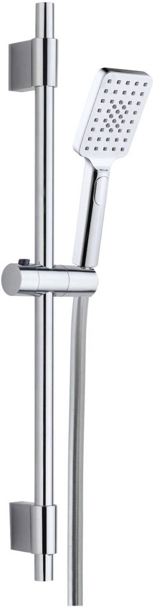 4bathroomz Square Douche Glijstangset Rechthoekig - Chroom