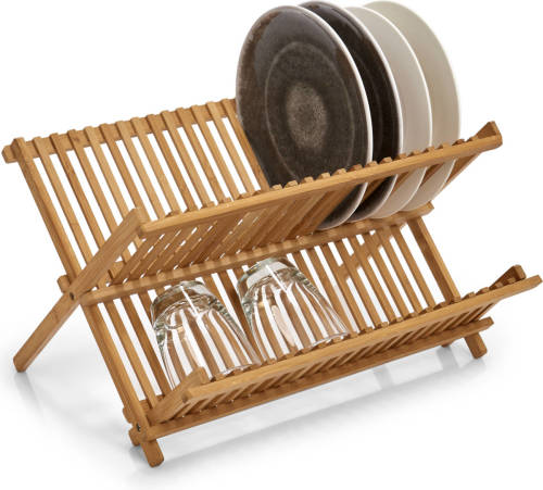 Zeller Luxe Bamboe Afdruiprek 42 X 35 Cm - Afdruiprekken