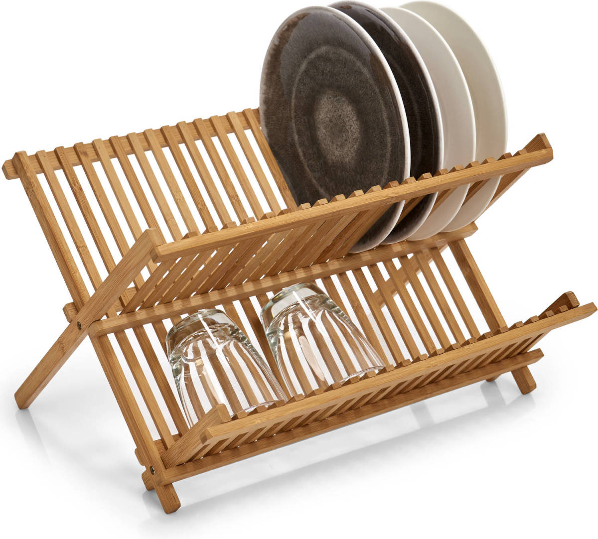 Zeller Luxe Bamboe Afdruiprek 42 X 35 Cm - Afdruiprekken