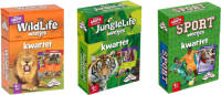 Identity Games Spellenbundel - Kwartet - 3 Stuks - Wildlife Kwartet & Junglelife Kwartet & Sport Weetjes Kwartet