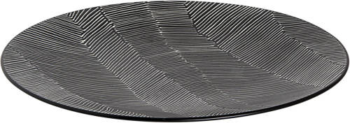 Palmer Bord Leaf 27 Cm Zwart Stoneware 1 Stuk(s)