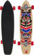 Playlife Longboard Cherokee 91 X 22 Cm Hout Zwart/rood/blauw