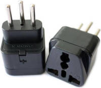 United Entertainment Reisstekker Travel 250 V Zwart 6 X 3,6 Cm