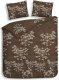 Heckett & Lane Flanel Dekbedovertrek Charlotte - Chocolate - Lits-jumeaux 240x200/220 Cm