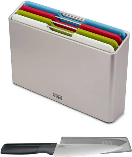 Joseph Joseph Folio Snijplank - Met Koksmes - Set Van 4 Stuks