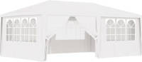 VidaXL Partytent Met Zijwanden Professioneel 90 G/m² 4x6 M Wit