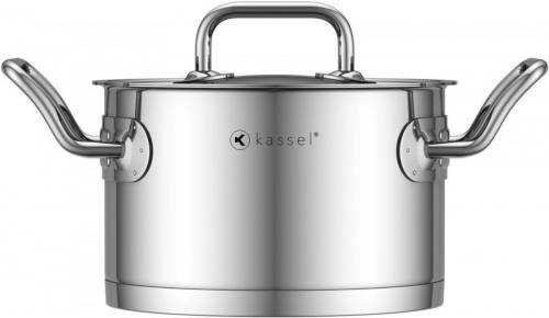 Kassel Pro Chef 93033 - Kookpan Met Deksel - 16 X 10 Cm - 2 Liter