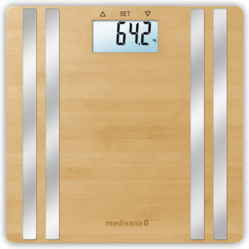 Medisana Bs 550 Connect Lichaamsanalyse Weegschaal Bamboo Light