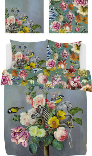 Jet Originals Dekbedovertrekset - Floral Animal - 200x200/220