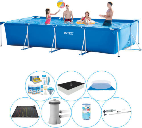 Intex Frame Pool Rechthoekig 450x220x84 Cm - Zwembad Super Set