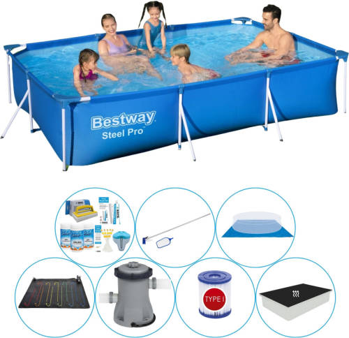 Bestway Steel Pro Rechthoekig 300x201x66 Cm - Zwembad Bundel