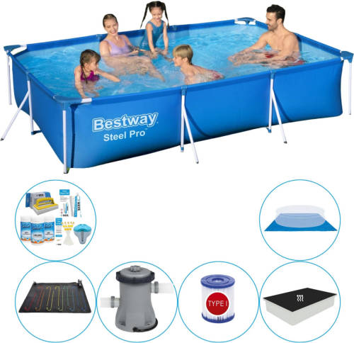 Bestway Steel Pro Rechthoekig 300x201x66 Cm - Zwembad Combinatie Deal