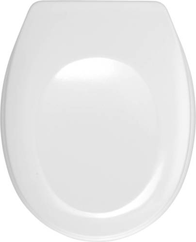 Wenko Toiletbril Bergamo 35 X 44,4 Cm Duroplast/rvs Wit
