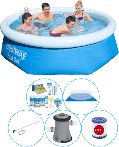 Bestway Fast Set Rond 244x66 Cm - 6-delig - Zwembad Pakket