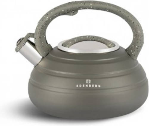 EDENBERG Gray Line - Rvs Luxe Fluitketel - 3.0 Liter