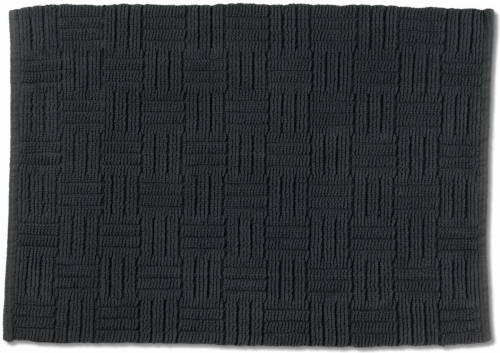Kela Badmat Leana 80 X 50 Cm Katoen Donkergrijs