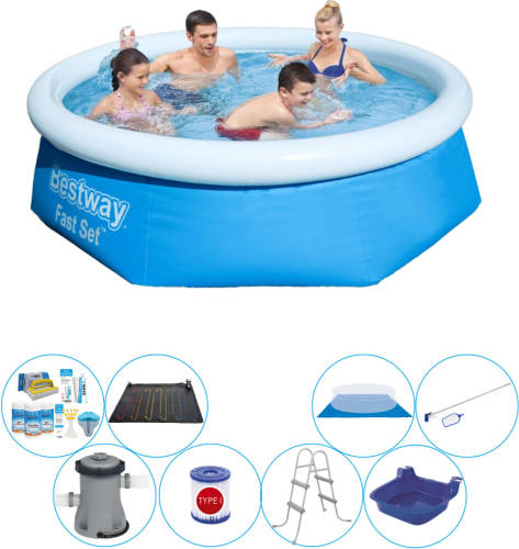 Bestway Fast Set Rond 244x66 Cm - 9-delig - Slimme Zwembad Deal