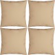 VidaXL Sierkussens 4 St 60x60 Cm Stof Beige