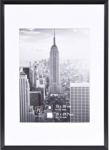 Henzo Fotolijst - Manhattan - Fotomaat 21x30 Cm - Zwart