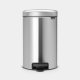 Brabantia newIcon pedaalemmer 12 l - Matt Steel Fingerprint Proof