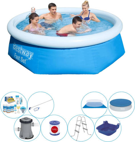 Bestway Fast Set Rond 244x66 Cm - Zwembad Inclusief Accessoires