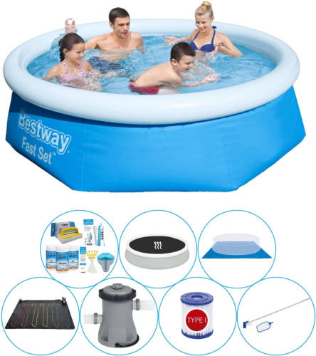 Bestway Fast Set Rond 244x66 Cm - Zwembad Bundel