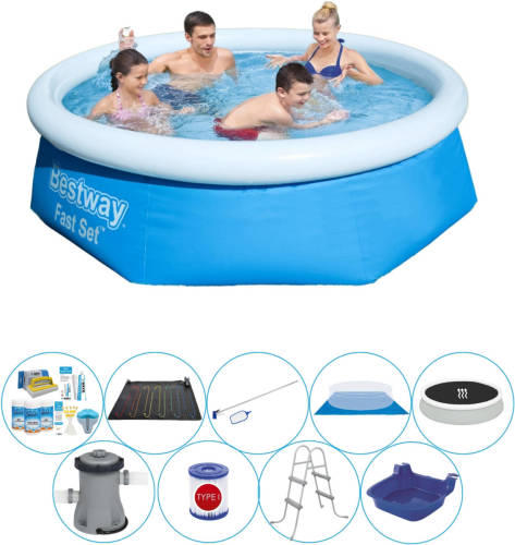 Bestway Fast Set Rond 244x66 Cm - Deluxe Zwembad Pakket