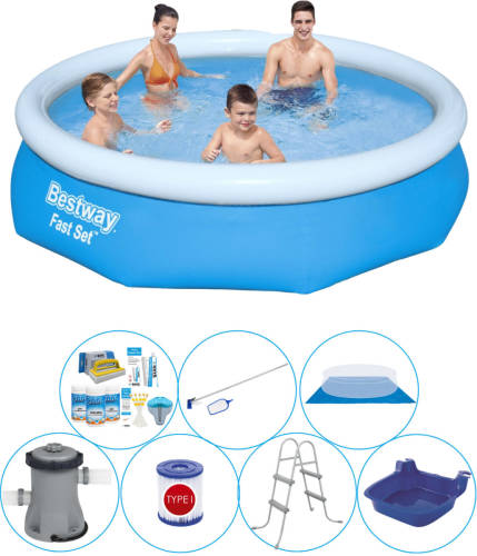 Bestway Fast Set Rond 305x76 Cm - 8-delig - Zwembad Inclusief Accessoires