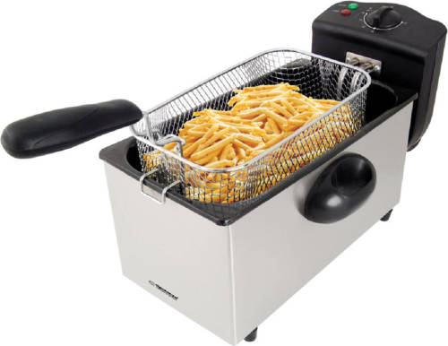 Esperanza Ekg010 Frituurpan - Friteuse - 3 Liter - 2000 W - Rvs