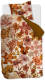 Beddinghouse Flora Dekbedovertrek - 1-persoons (140x200/220 Cm + 1 Sloop) - Katoen Satijn - Oker