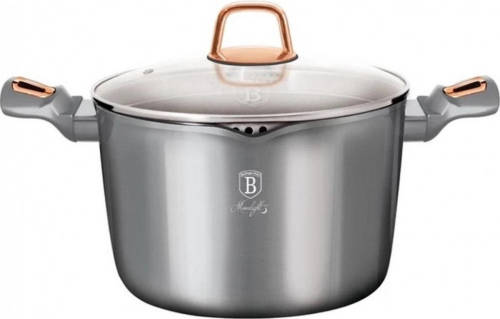 BerlingerHaus Berlinger Haus 6015 - Kookpan 6 Liter 24 Cm Titaan Zilver