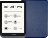 PocketBook Inkpad 3 Pro Zwart + PocketBook Shell Book Case Blauw