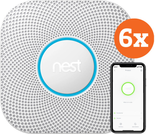 Google Nest Protect V2 Netstroom 6-pack