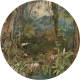 WallArt Behangcirkel In the Jungle 142,5 cm