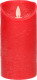 Anna's Collection 1x Rode Led Kaarsen / Stompkaarsen 15 Cm - Luxe Kaarsen Op Batterijen Met Bewegende Vlam