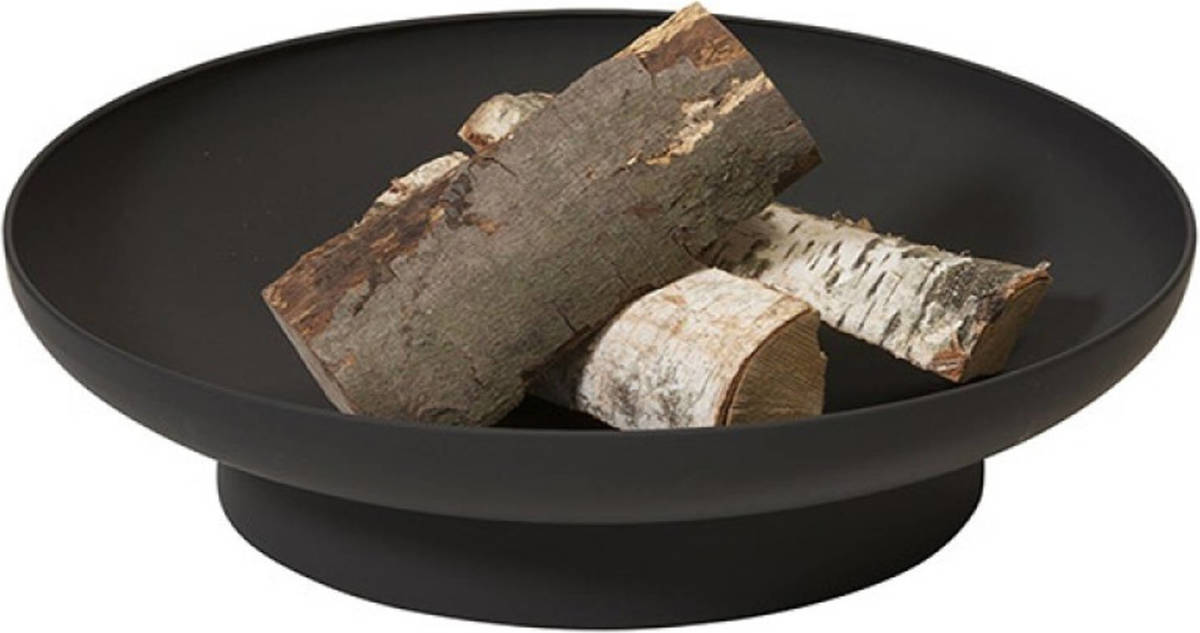 2L Home & Garden 2l Home En Garden Vuurschaal Rond Zwart Deluxe Ø60x17 Cm