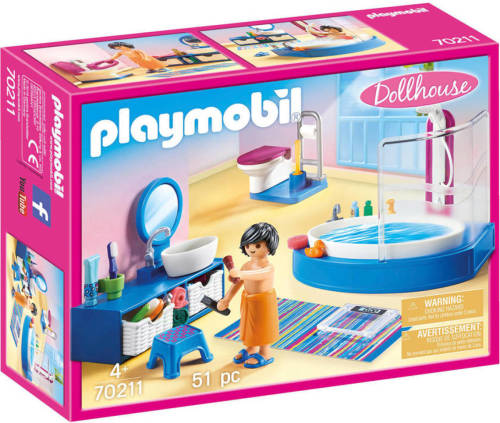 PLAYMOBIL Dollhouse Badkamer met ligbad 70211