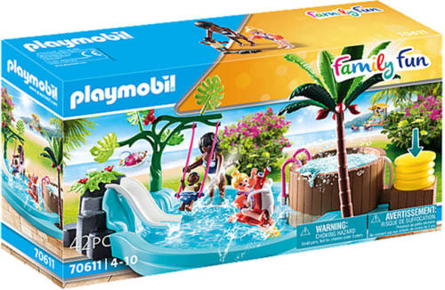 PLAYMOBIL Family Fun Kinderzwembad met whirlpool 70611