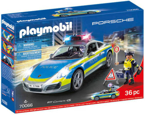 PLAYMOBIL Porsche Porsche 911 Carrera 4S Politie - wit