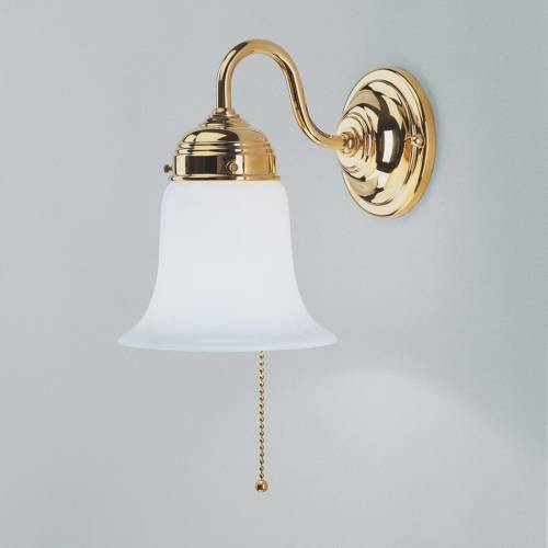 Berliner Messinglamp Gepolijste messing wandlamp Sibille