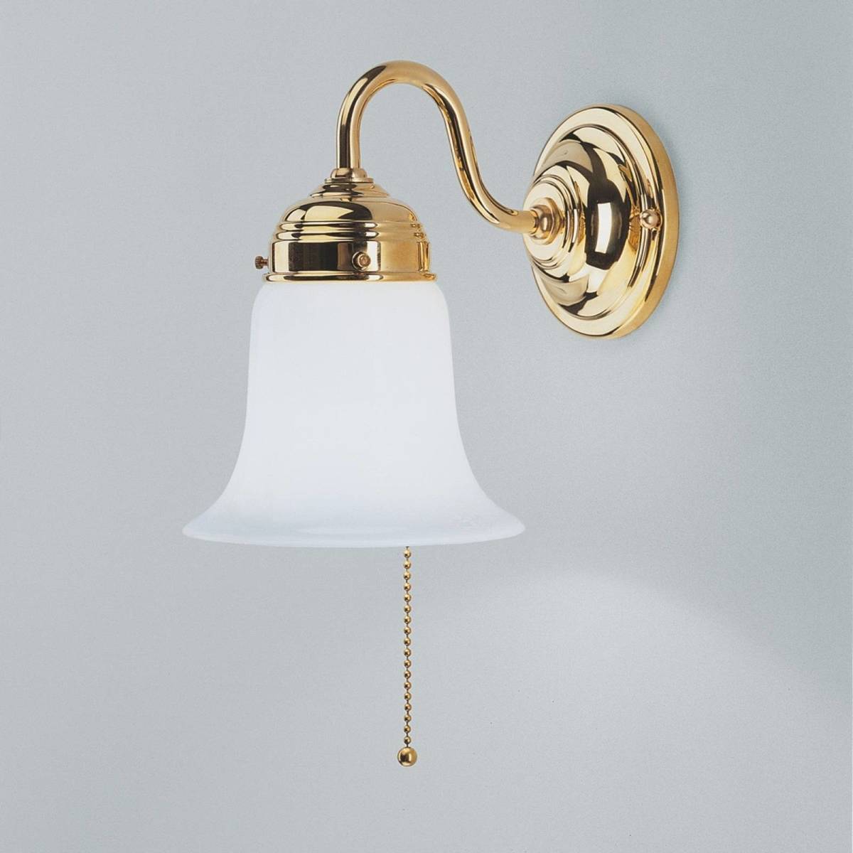 Berliner Messinglamp Gepolijste messing wandlamp Sibille