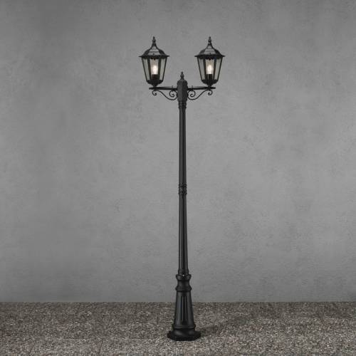 Konstmide Mastlamp Firenze, 2-lamps, zwart