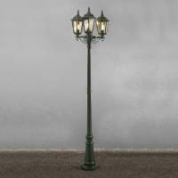 Konstmide Mastlamp Firenze, 3-lamps, groen