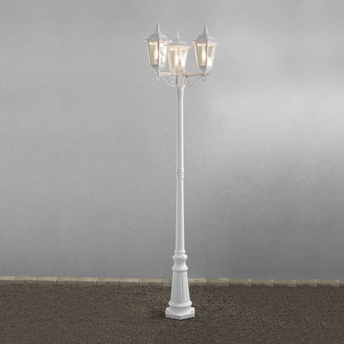 Konstmide Mastlamp Firenze, 3-lamps, wit