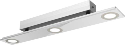 Evotec Pano - 3-lichts LED-plafondlamp in metallic kleur