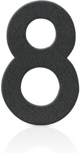 Heibi Roestvrijstalen huisnummers cijfer 8, grafietgrijs