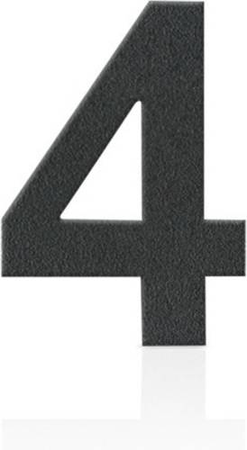 Heibi Roestvrijstalen huisnummers cijfer 4, grafietgrijs
