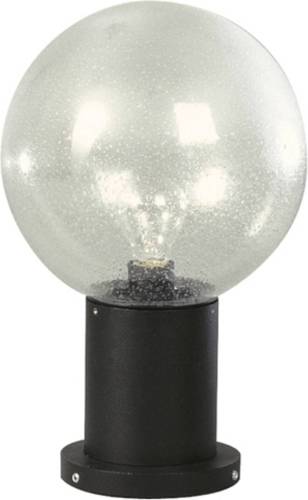 Albert Leuchten Sokkellamp II zwart met bubbelglas