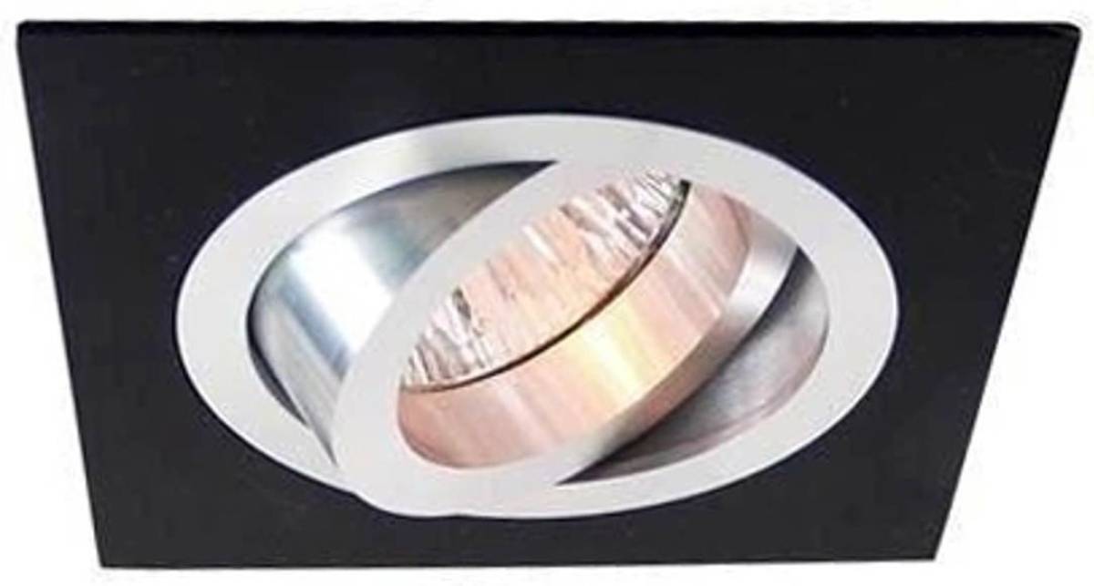 Deko-Light Fraaie 12V-inbouwlamp alu-zwart