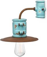 Ferro Luce Wandlamp Nicolo in vintage stijl, turkoois